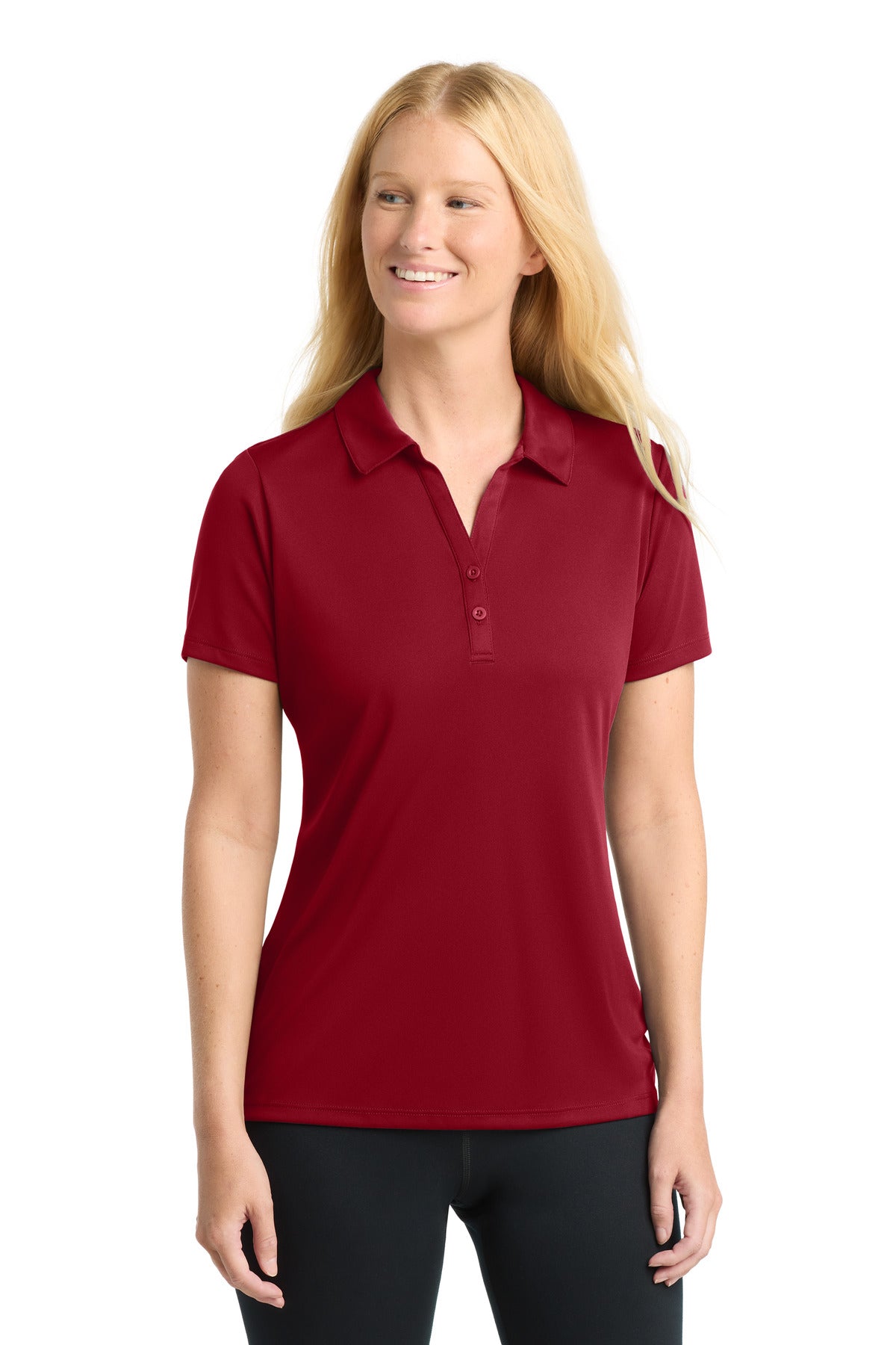 Sport-Tek  Women's PosiCharge  Competitor  Polo - Deep Red
