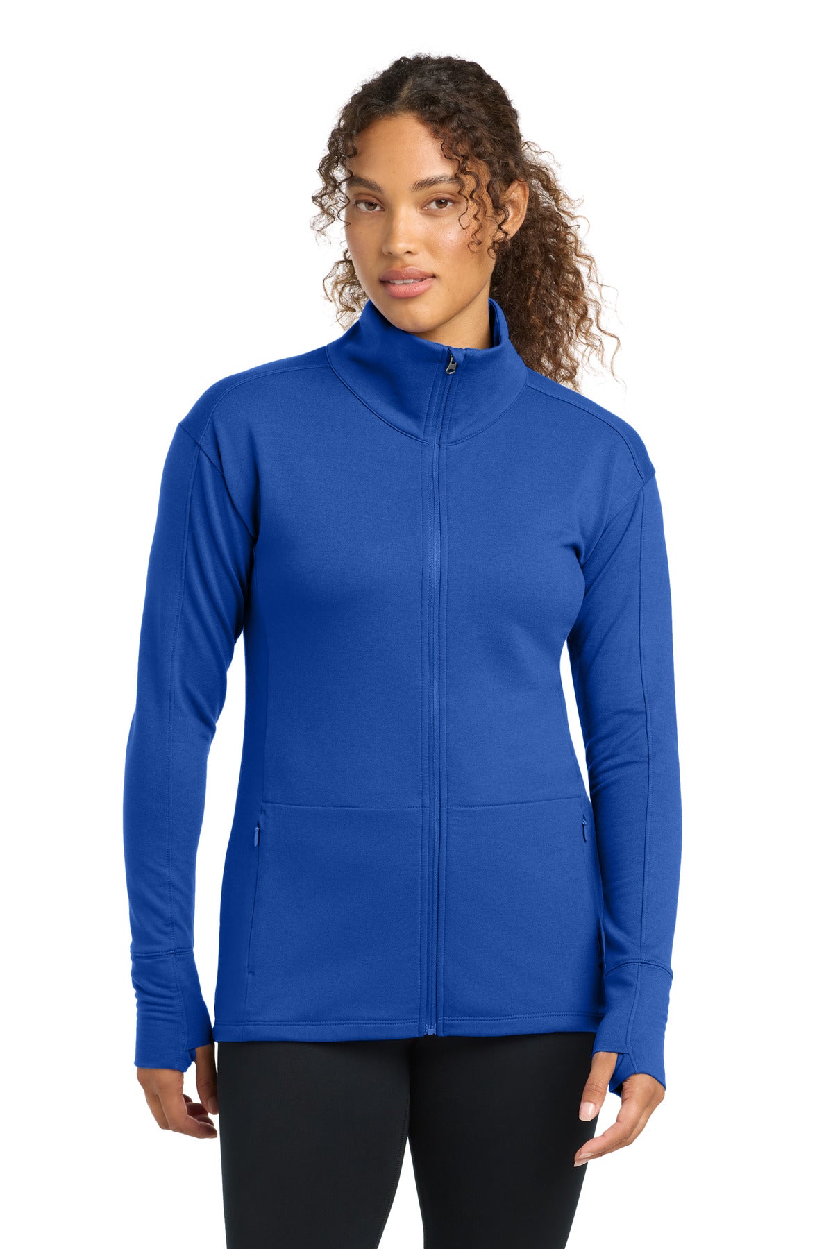 Sport-Tek Women's Sport-Wick Flex Fleece Full-Zip - True Royal