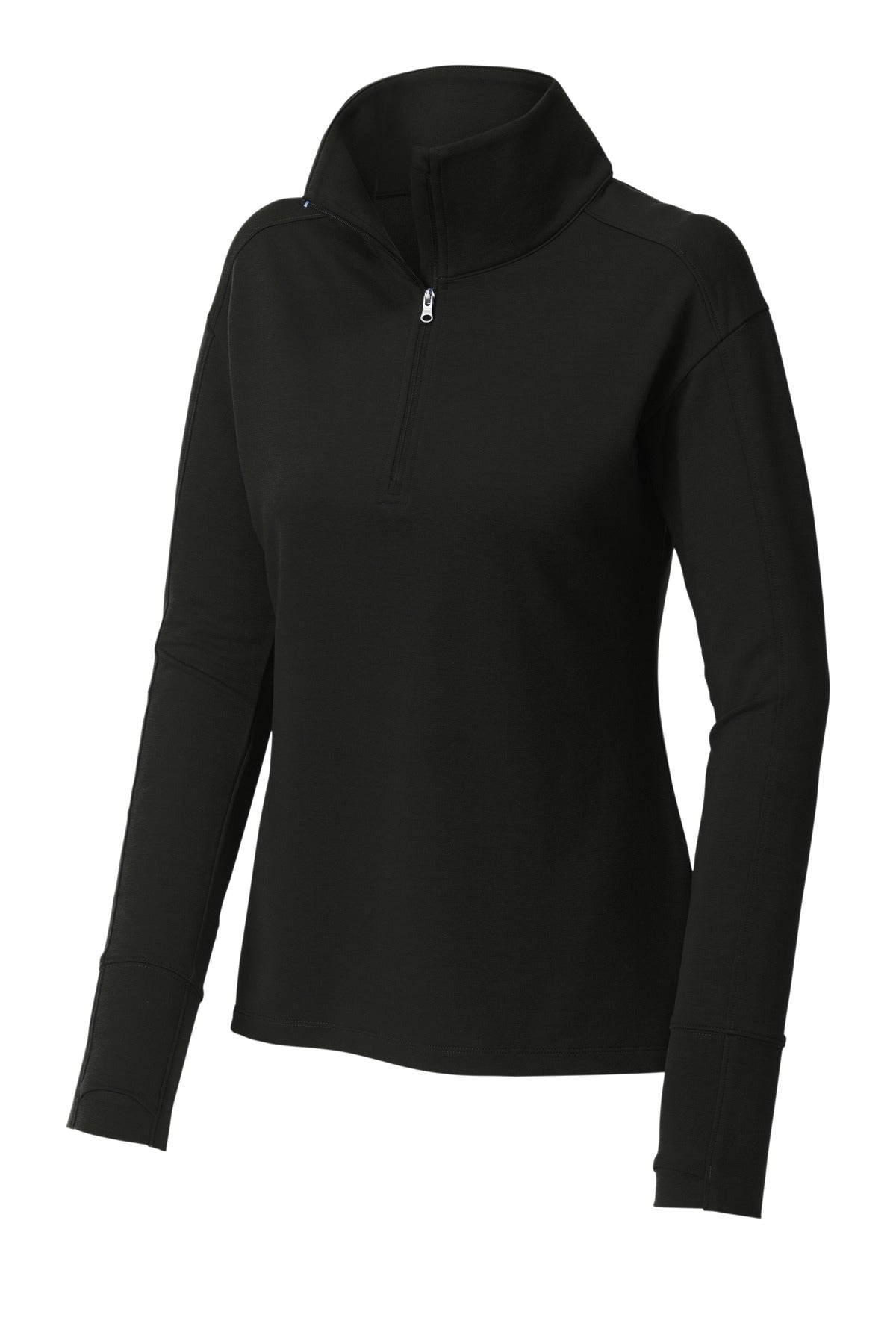 Sport-Tek Women's Sport-Wick Flex Fleece 1/4-Zip - Black