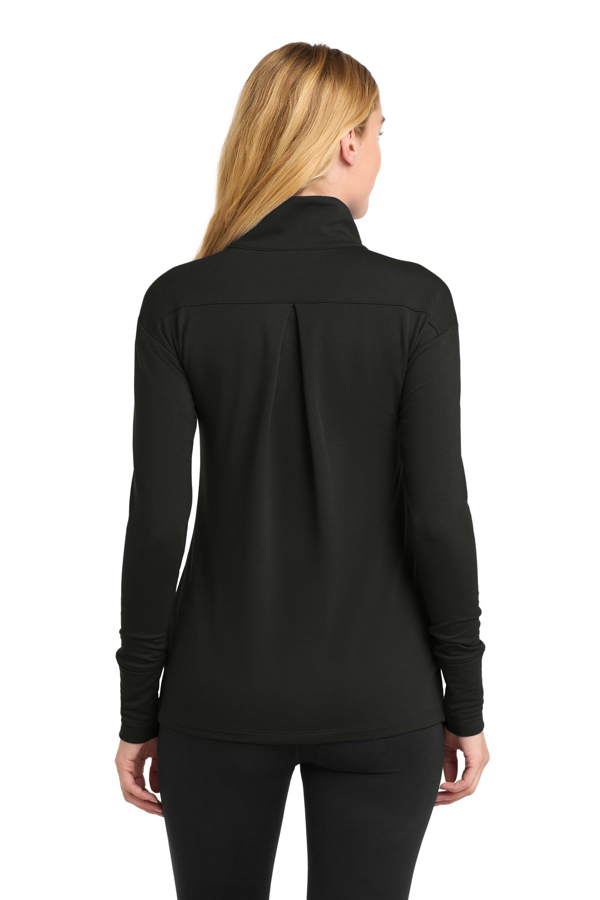 Sport-Tek Women's Sport-Wick Flex Fleece 1/4-Zip - Black
