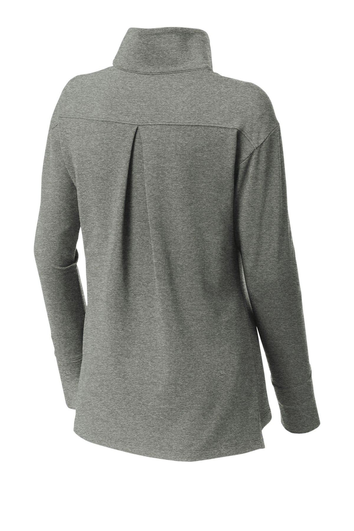 Sport-Tek Women's Sport-Wick Flex Fleece 1/4-Zip - Light Grey Heather