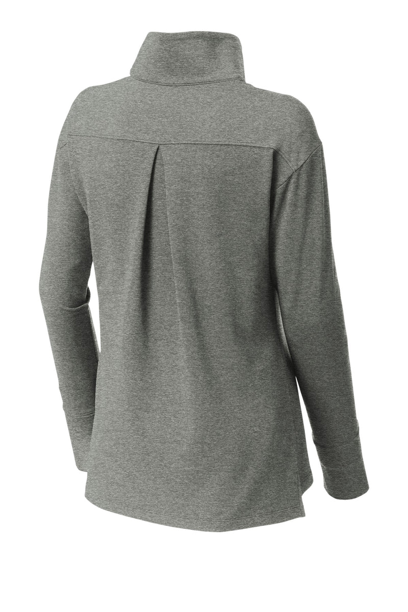 Sport-Tek Women's Sport-Wick Flex Fleece 1/4-Zip - Light Grey Heather