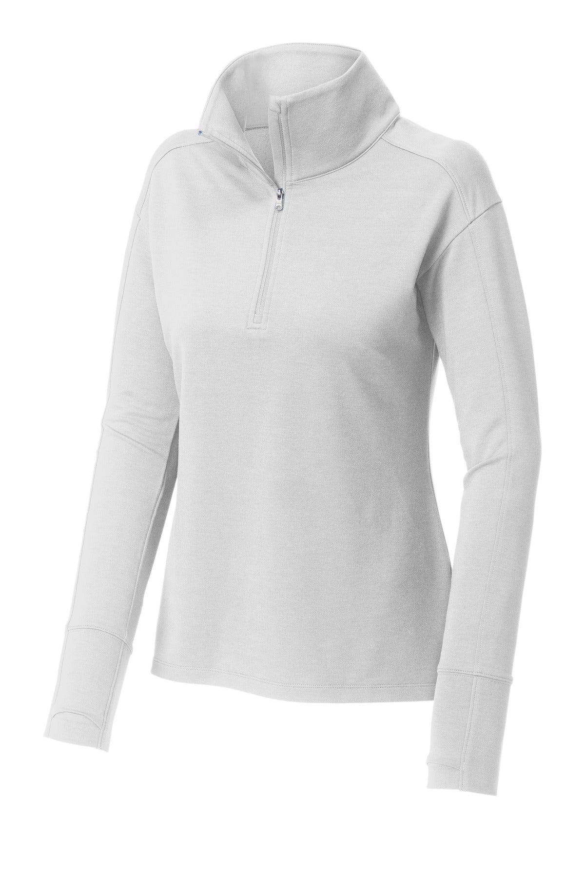Sport-Tek Women's Sport-Wick Flex Fleece 1/4-Zip - White