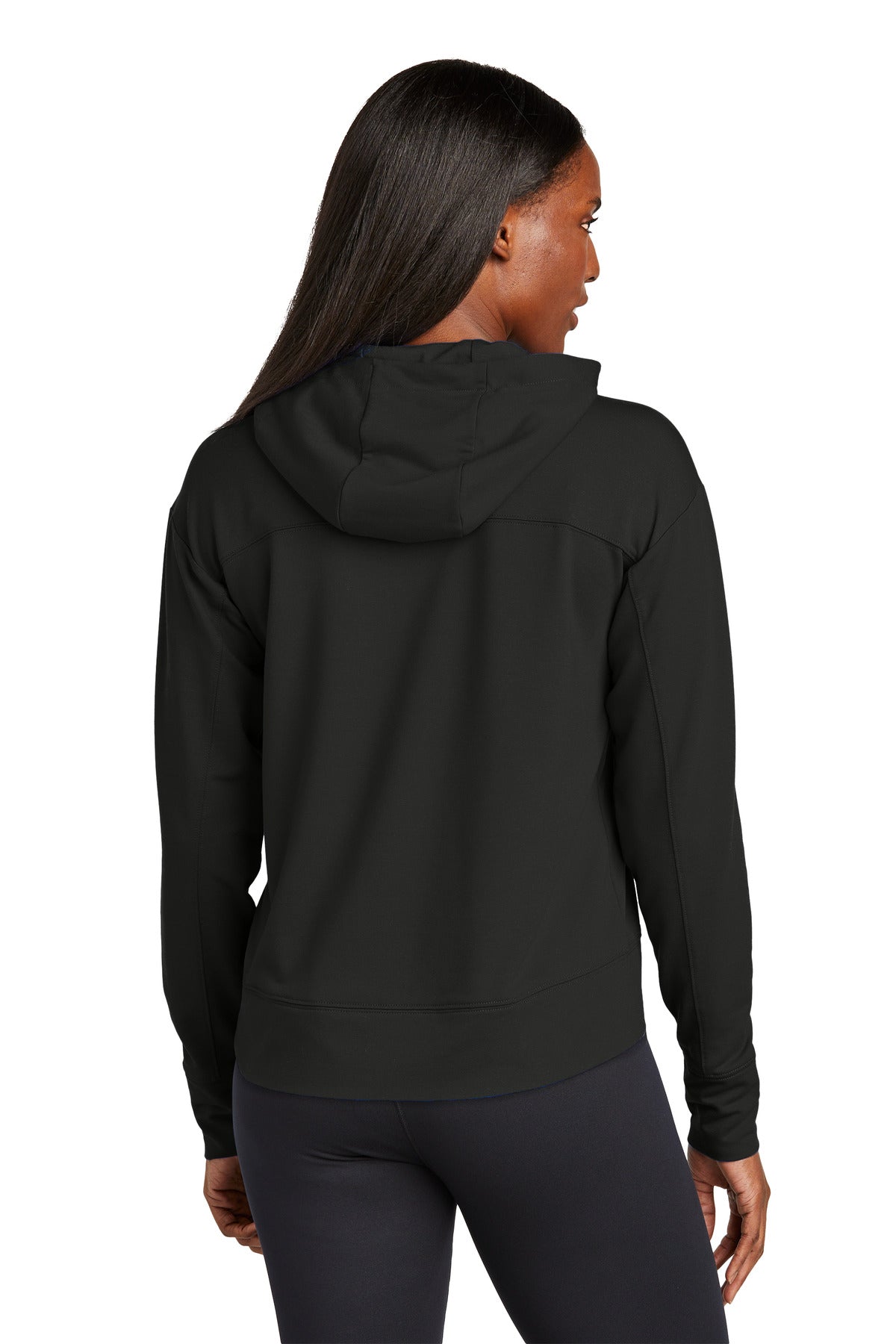 Sport-Tek Women's Sport-Wick Flex Fleece Pullover Hoodie - Black
