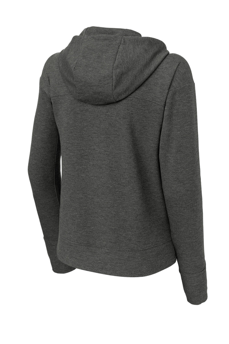 Sport-Tek Women's Sport-Wick Flex Fleece Pullover Hoodie - Dark Grey Heather