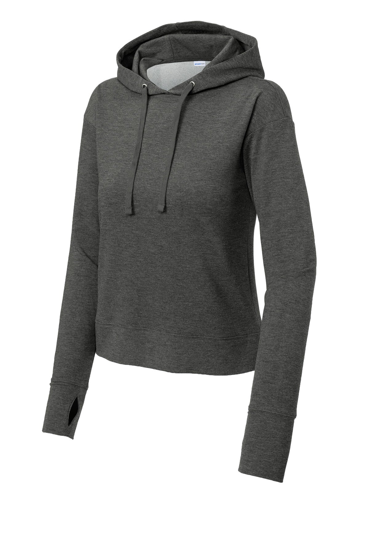 Sport-Tek Women's Sport-Wick Flex Fleece Pullover Hoodie - Dark Grey Heather