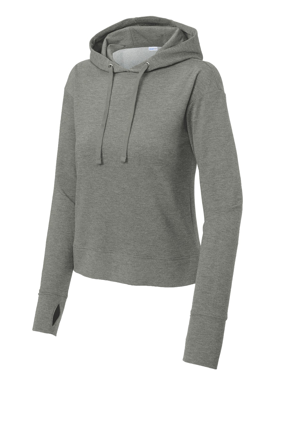 Sport-Tek Women's Sport-Wick Flex Fleece Pullover Hoodie - Light Grey Heather