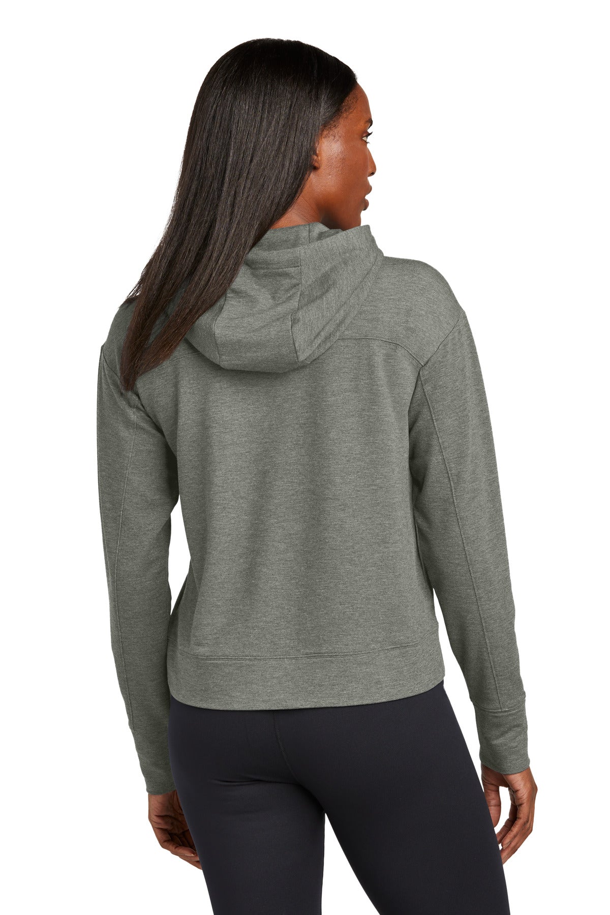 Sport-Tek Women's Sport-Wick Flex Fleece Pullover Hoodie - Light Grey Heather
