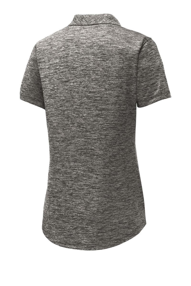 Sport-Tek  Women's PosiCharge  Electric Heather Polo - Black Electric