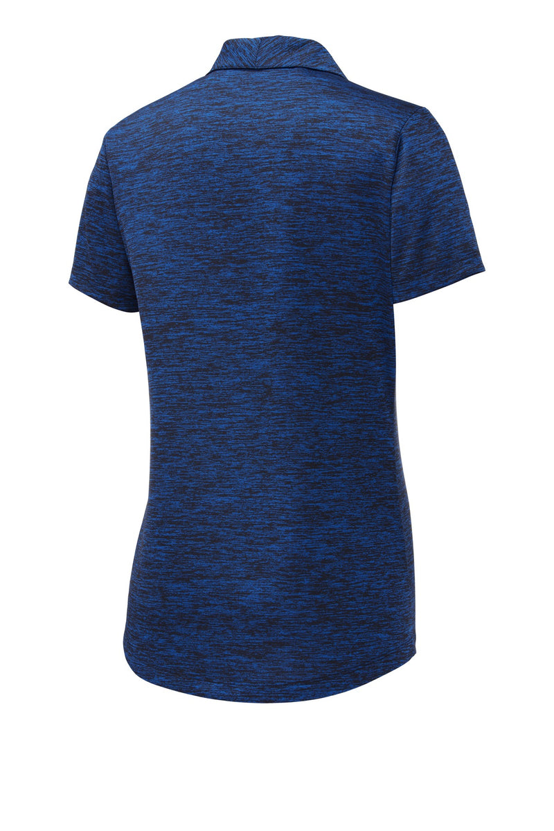 Sport-Tek  Women's PosiCharge  Electric Heather Polo - Dark Royal-Black Electric