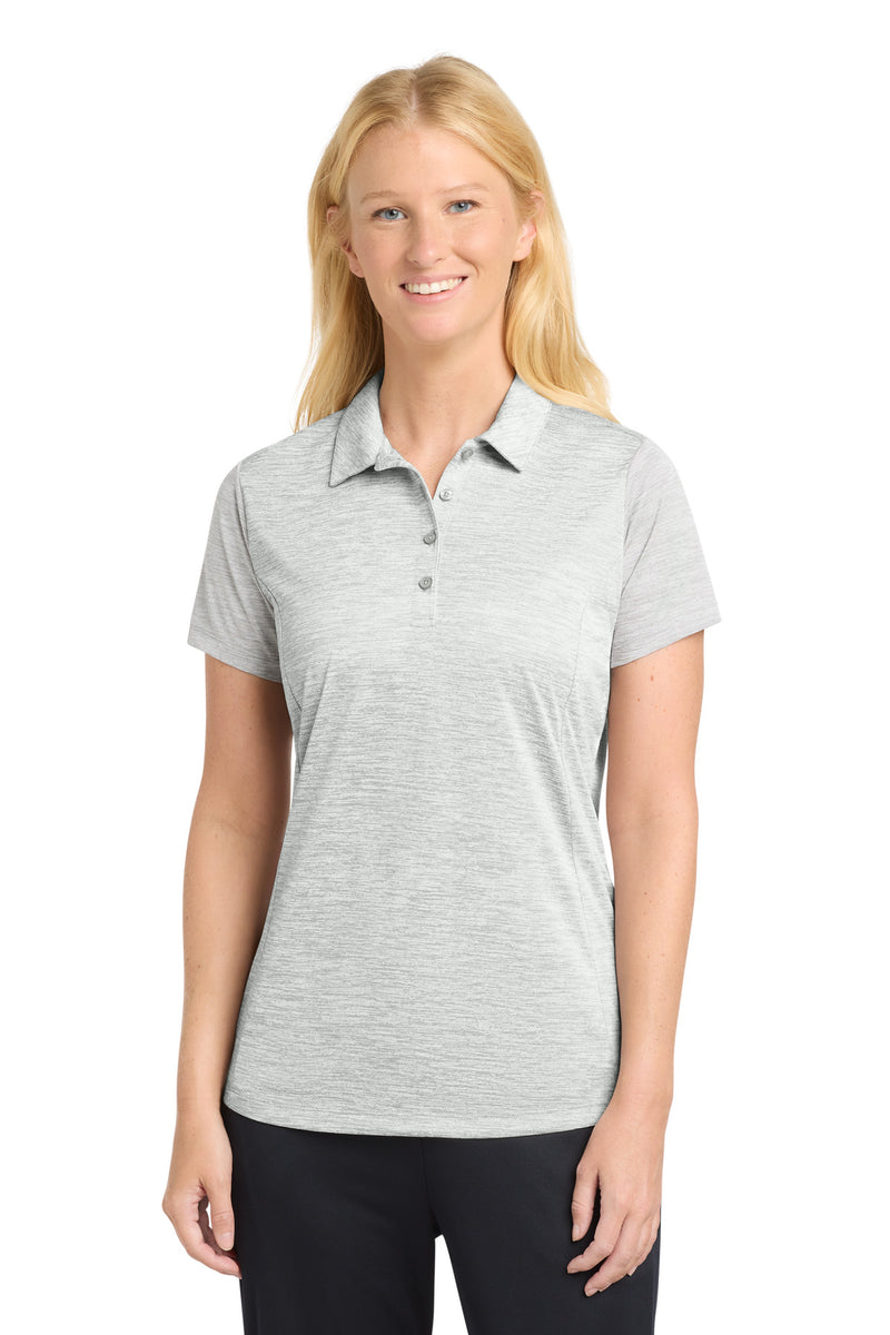 Sport-Tek  Women's PosiCharge  Electric Heather Polo - Silver Electric