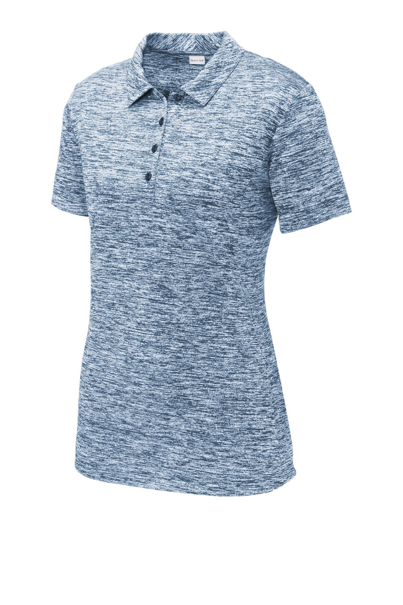 Sport-Tek  Women's PosiCharge  Electric Heather Polo - True Navy Electric