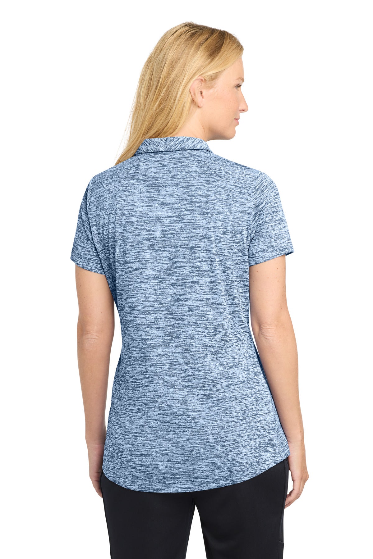 Sport-Tek  Women's PosiCharge  Electric Heather Polo - True Navy Electric