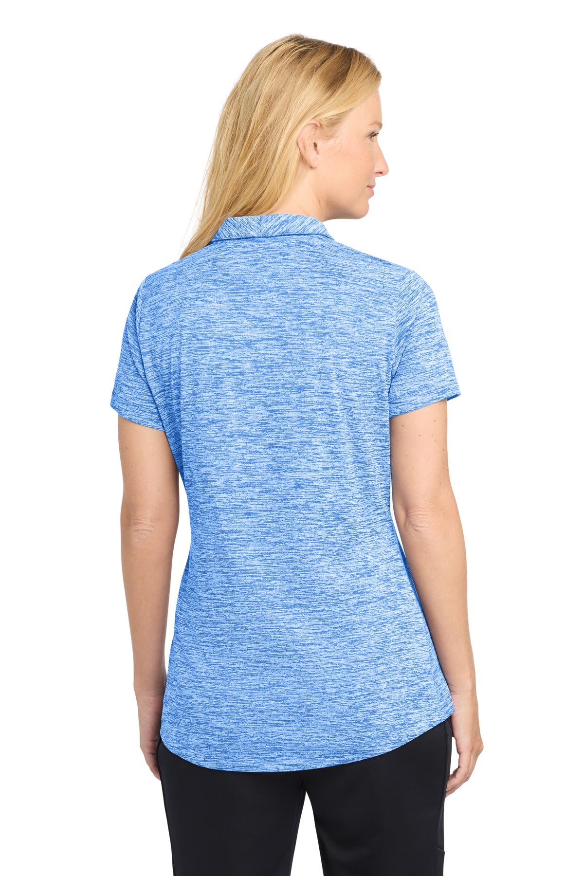 Sport-Tek  Women's PosiCharge  Electric Heather Polo - True Royal Electric
