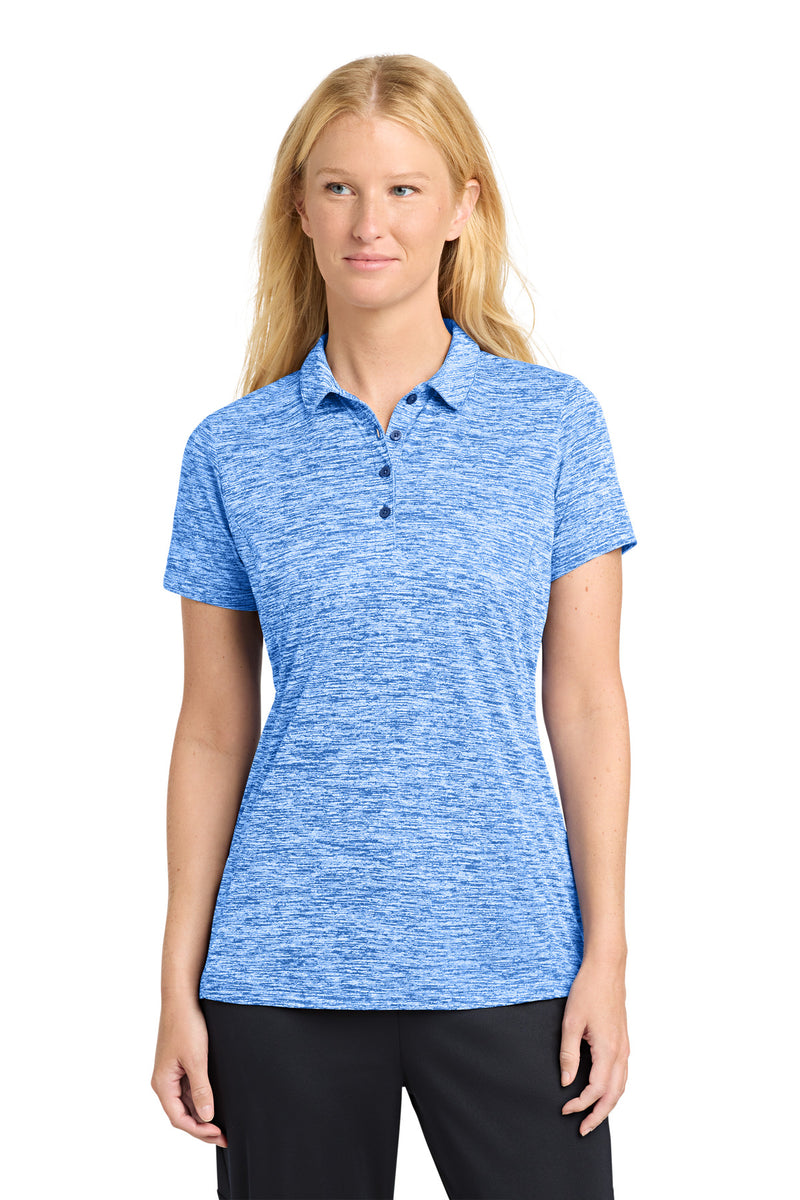 Sport-Tek  Women's PosiCharge  Electric Heather Polo - True Royal Electric
