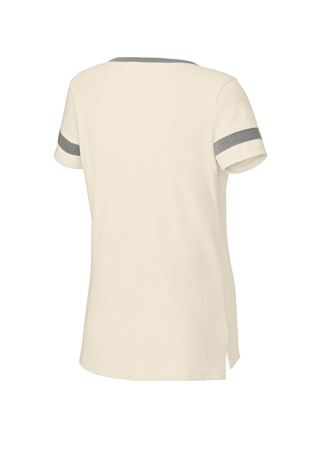 Sport-Tek Women's Halftime Notch Neck Tee - Ecru/ Vintage Heather