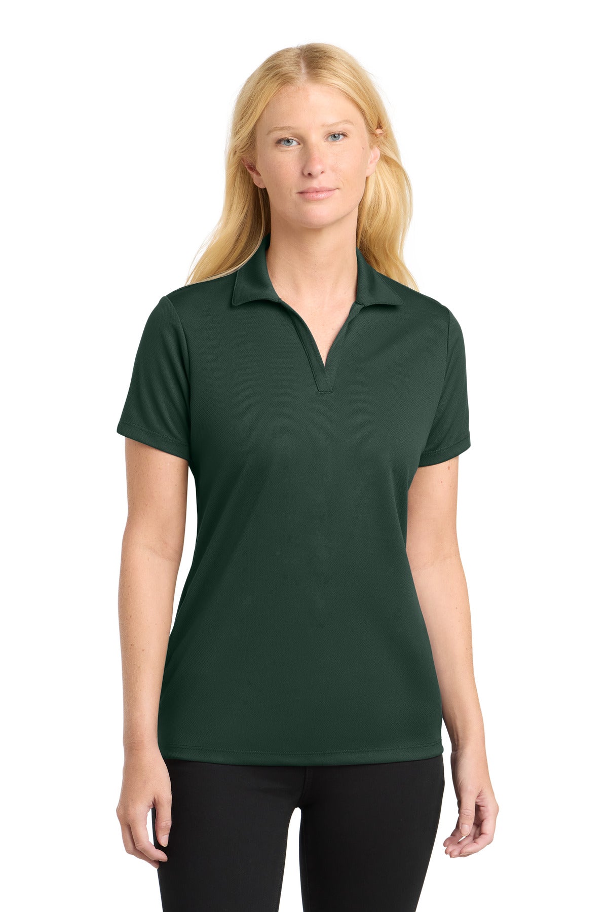 Sport-Tek Women's PosiCharge RacerMesh Polo - Dark Forest Green