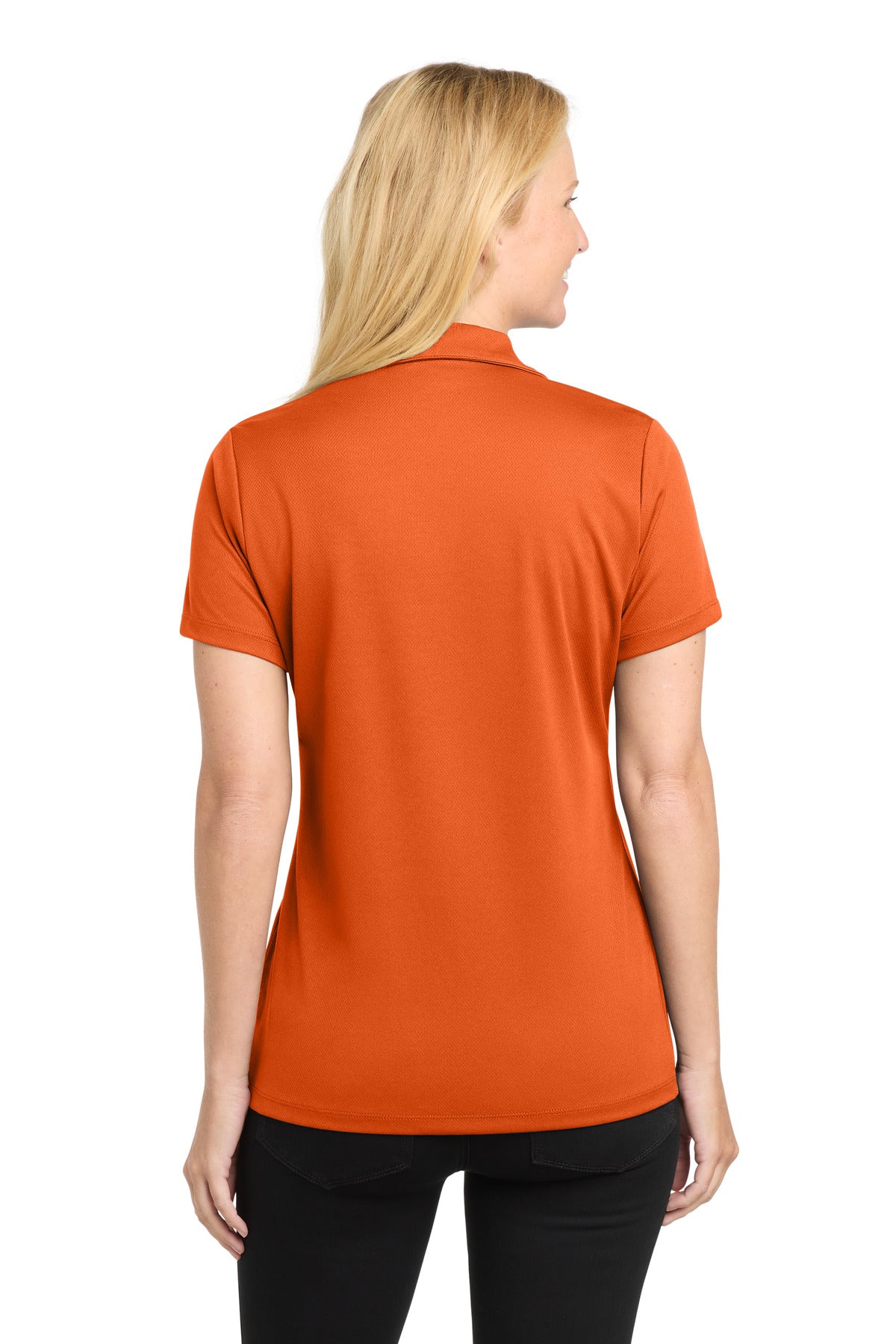 Sport-Tek Women's PosiCharge RacerMesh Polo - Deep Orange