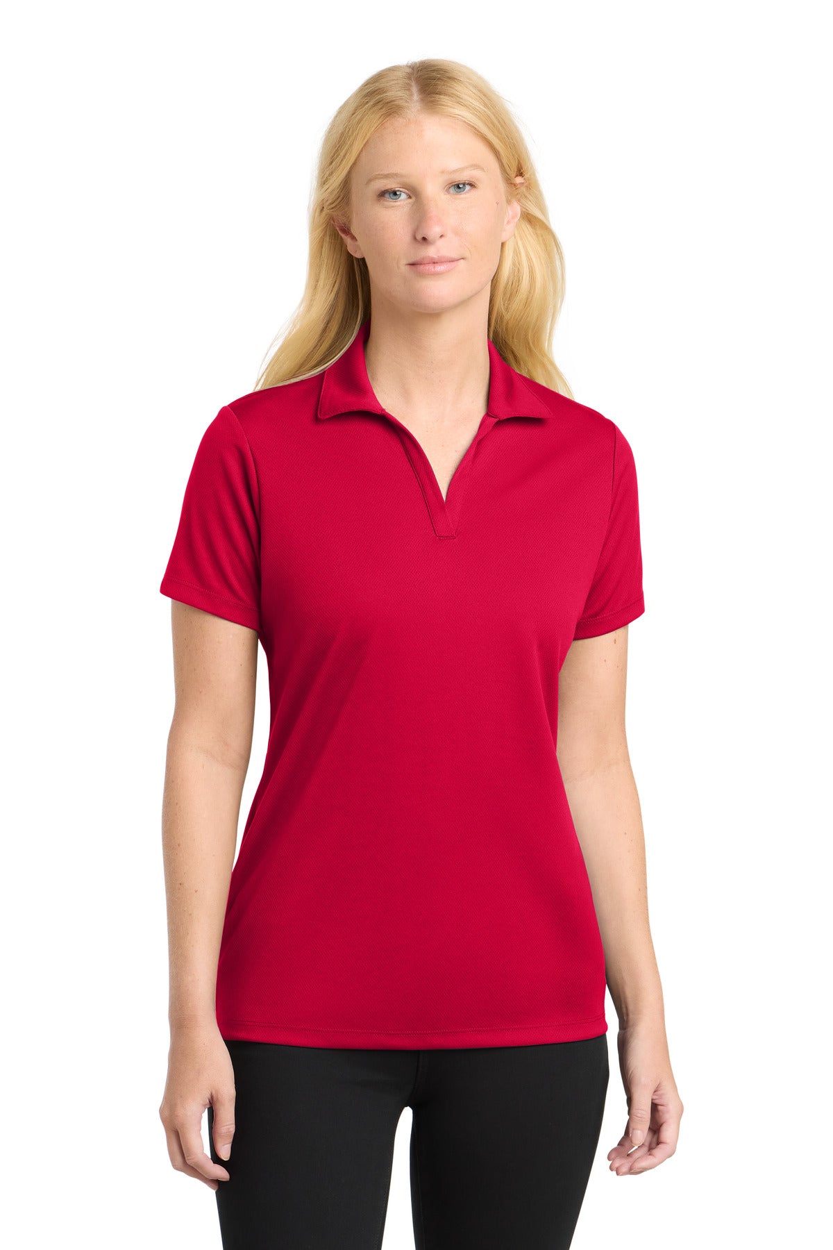 Sport-Tek Women's PosiCharge RacerMesh Polo - Deep Red