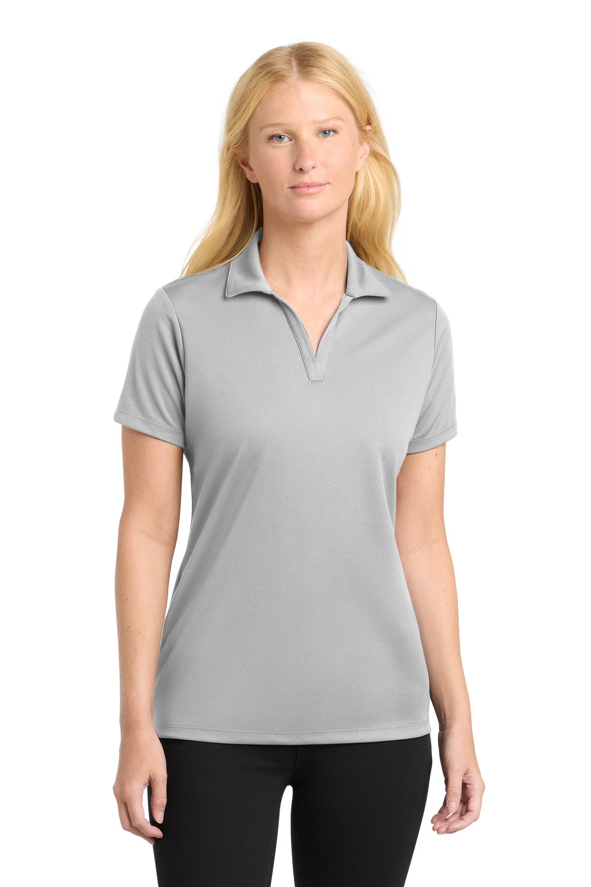 Sport-Tek Women's PosiCharge RacerMesh Polo - Silver