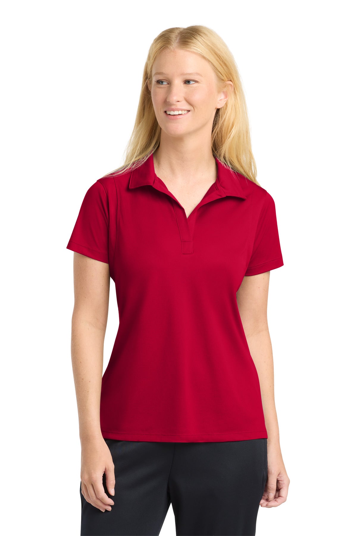 Sport-Tek Women's Micropique Sport-Wick Polo - Deep Red