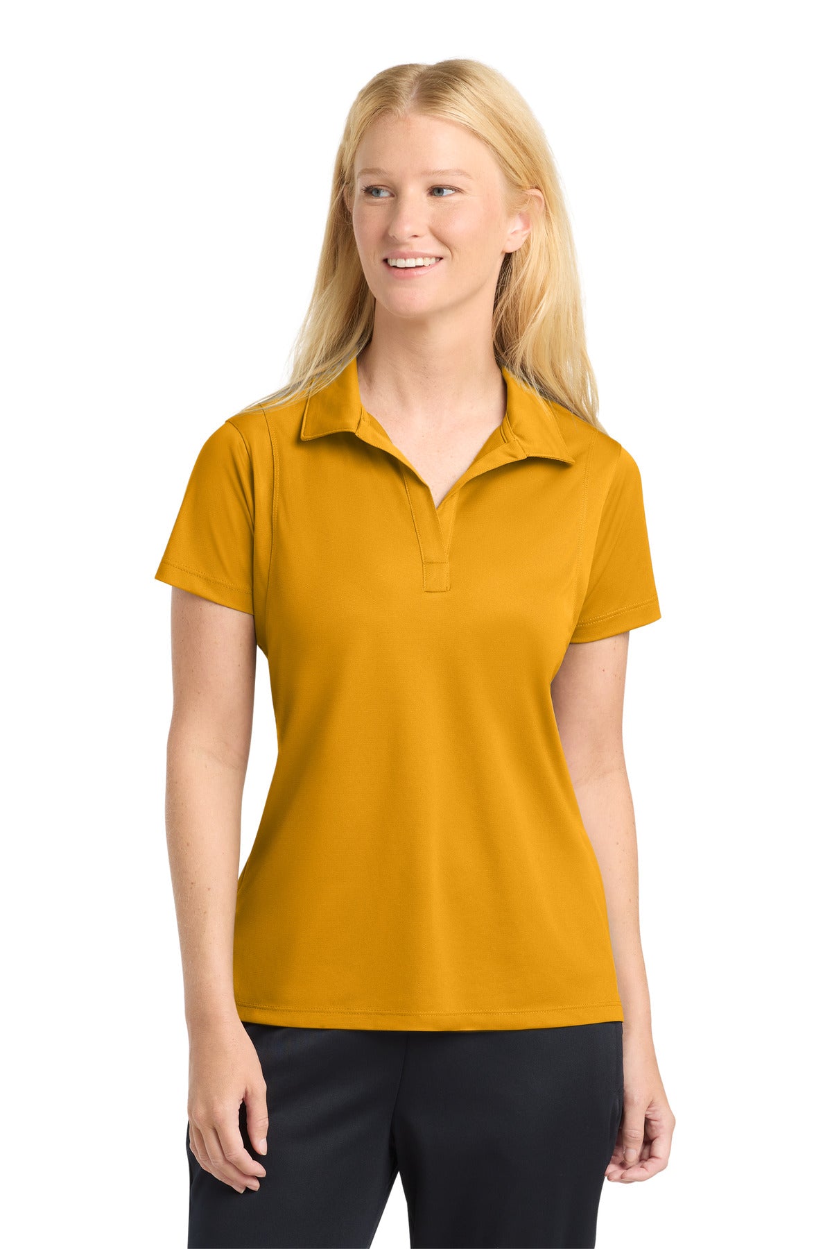 Sport-Tek Women's Micropique Sport-Wick Polo - Gold