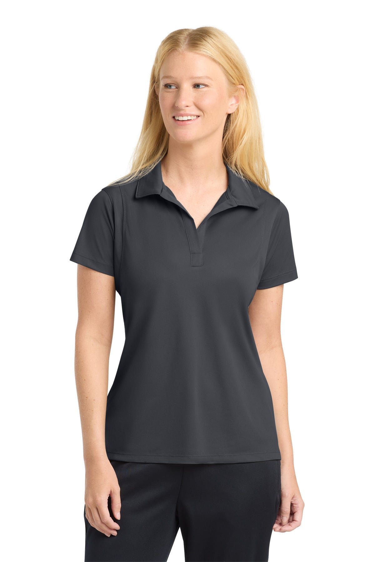 Sport-Tek Women's Micropique Sport-Wick Polo - Iron Grey