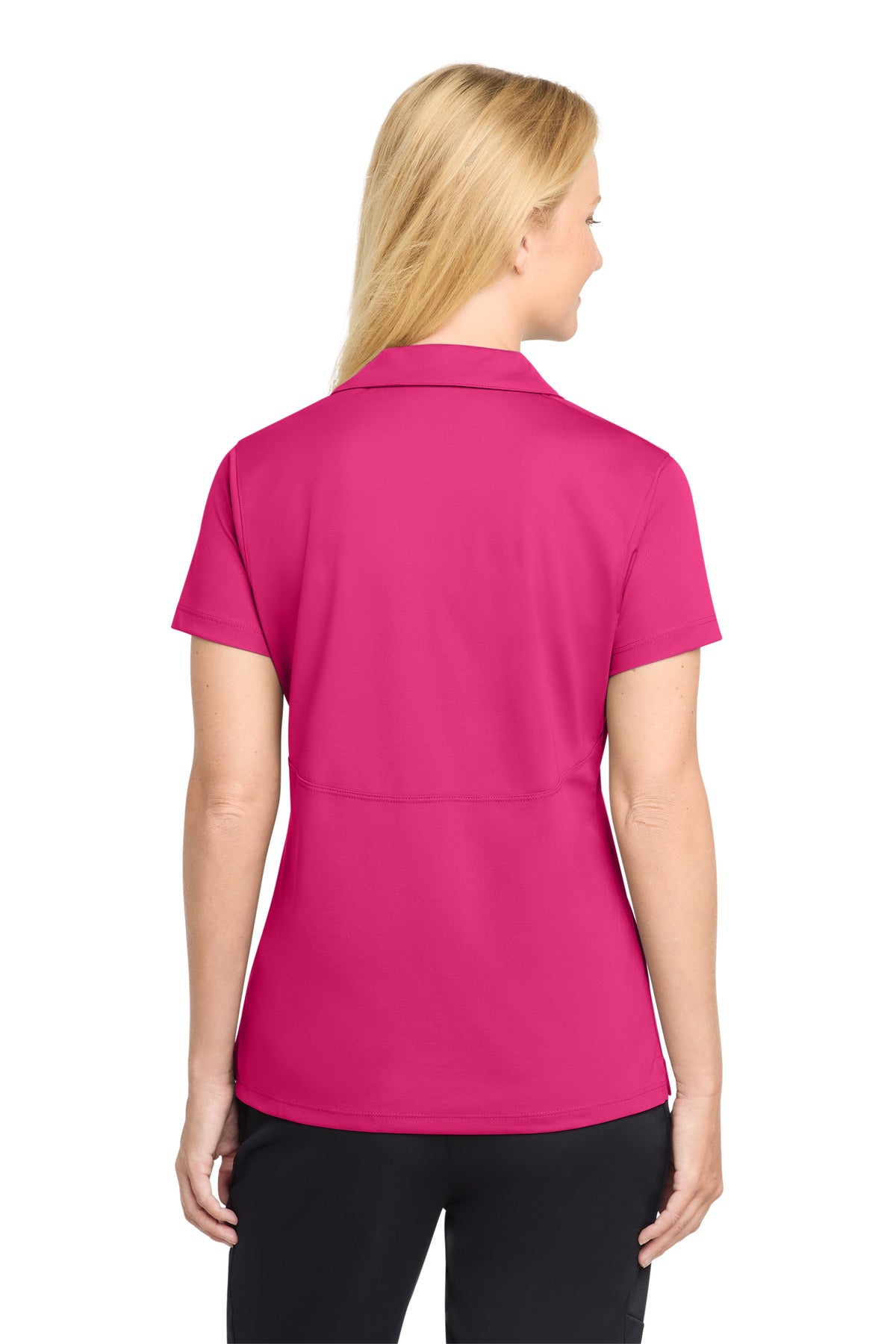 Sport-Tek Women's Micropique Sport-Wick Polo - Pink Raspberry