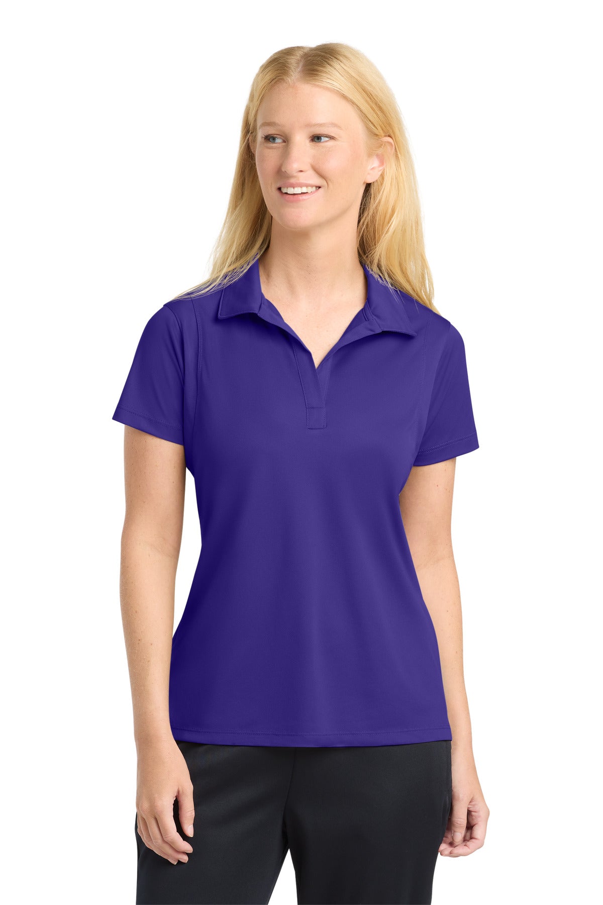 Sport-Tek Women's Micropique Sport-Wick Polo - Purple