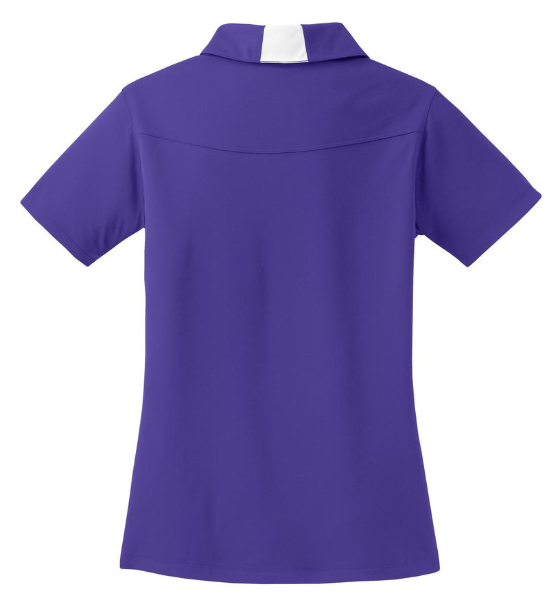 Sport-Tek Women's Side Blocked Micropique Sport-Wick Polo - Purple/ White