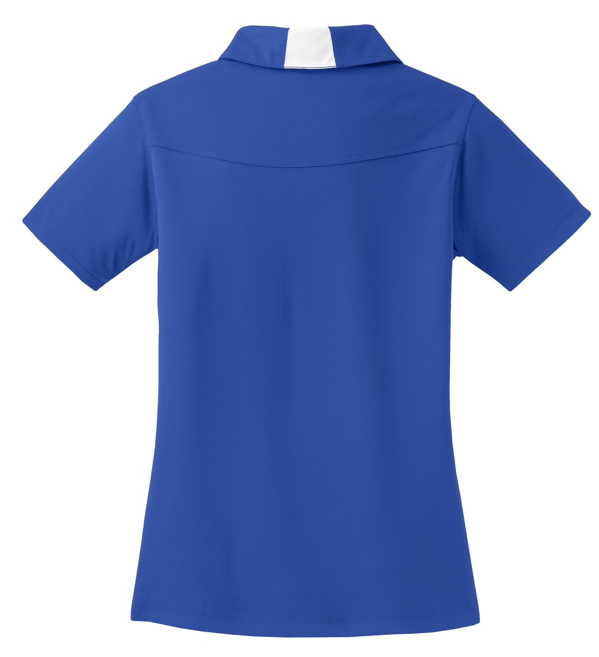 Sport-Tek Women's Side Blocked Micropique Sport-Wick Polo - True Royal/ White