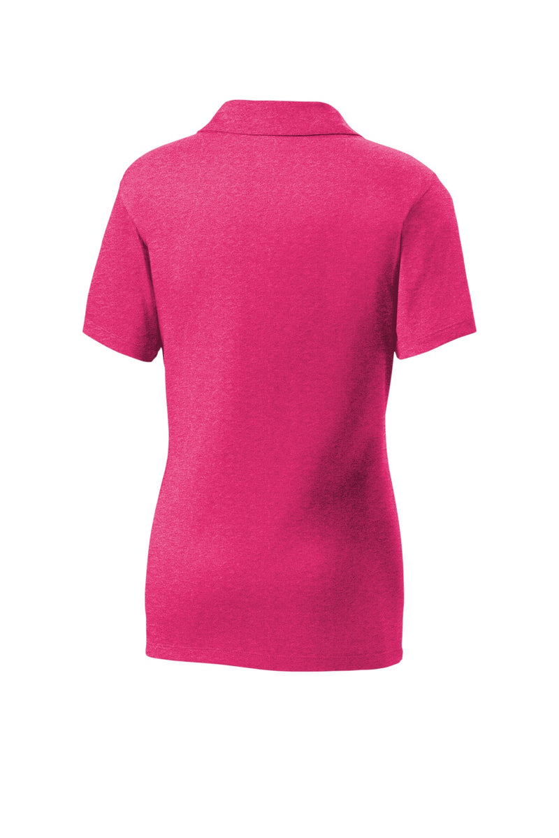 Sport-Tek Women's Heather Contender Polo - Pink Raspberry Heather