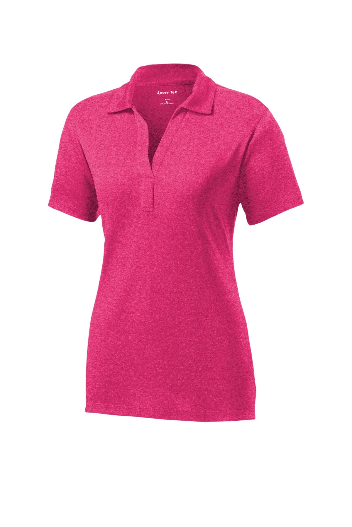 Sport-Tek Women's Heather Contender Polo - Pink Raspberry Heather