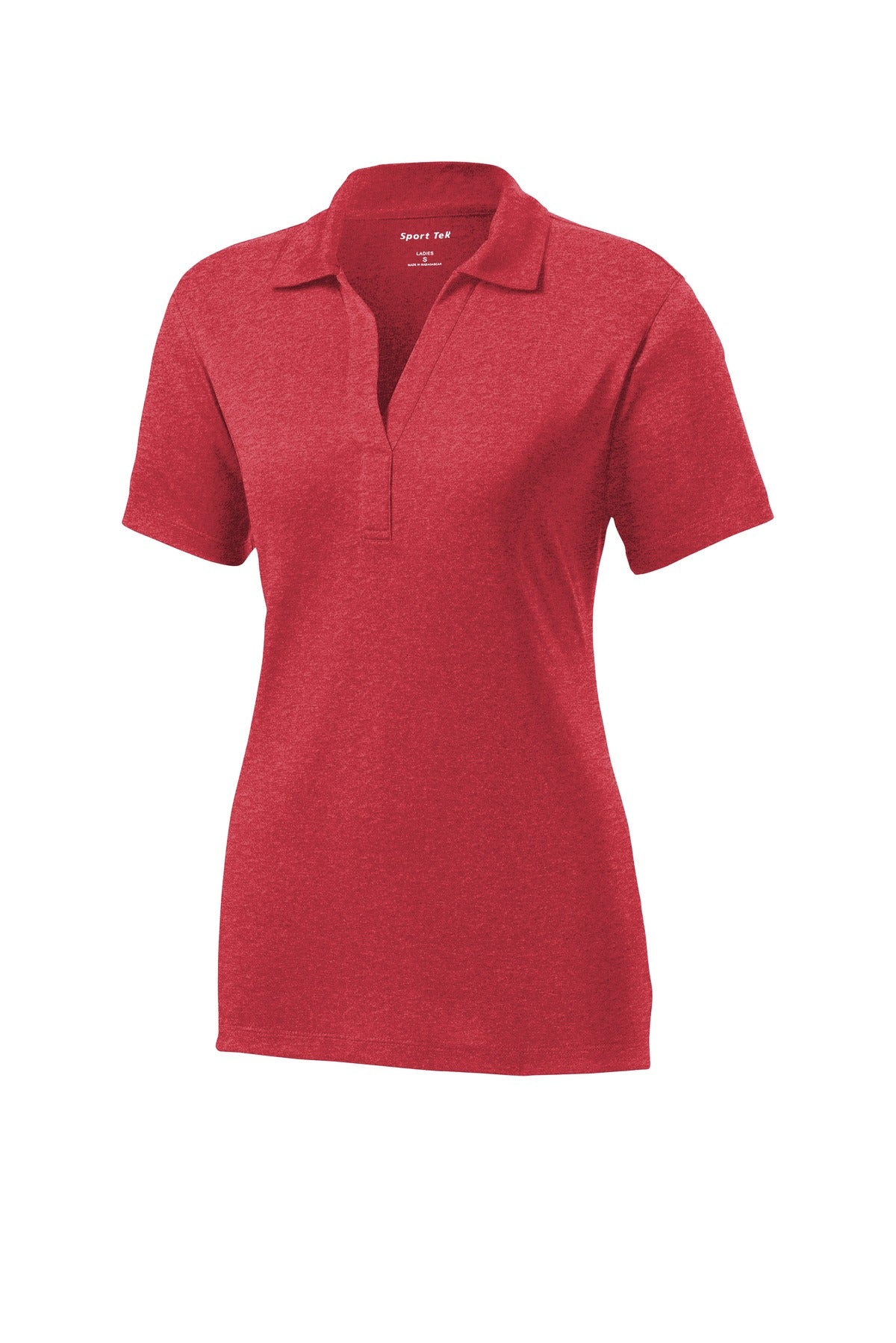 Sport-Tek Women's Heather Contender Polo - Scarlet Heather