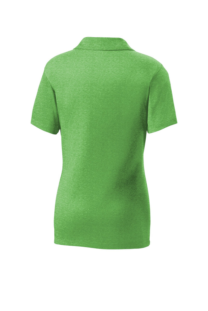 Sport-Tek Women's Heather Contender Polo - Turf Green Heather