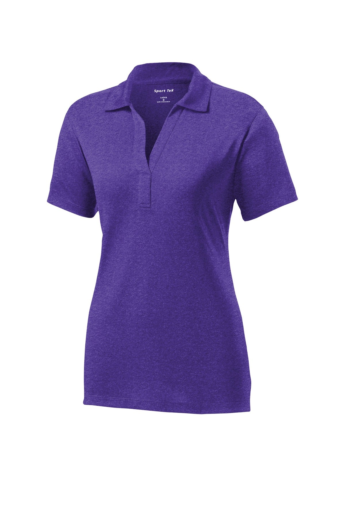 Sport-Tek Women's Heather Contender Polo - Varsity Purple Heather
