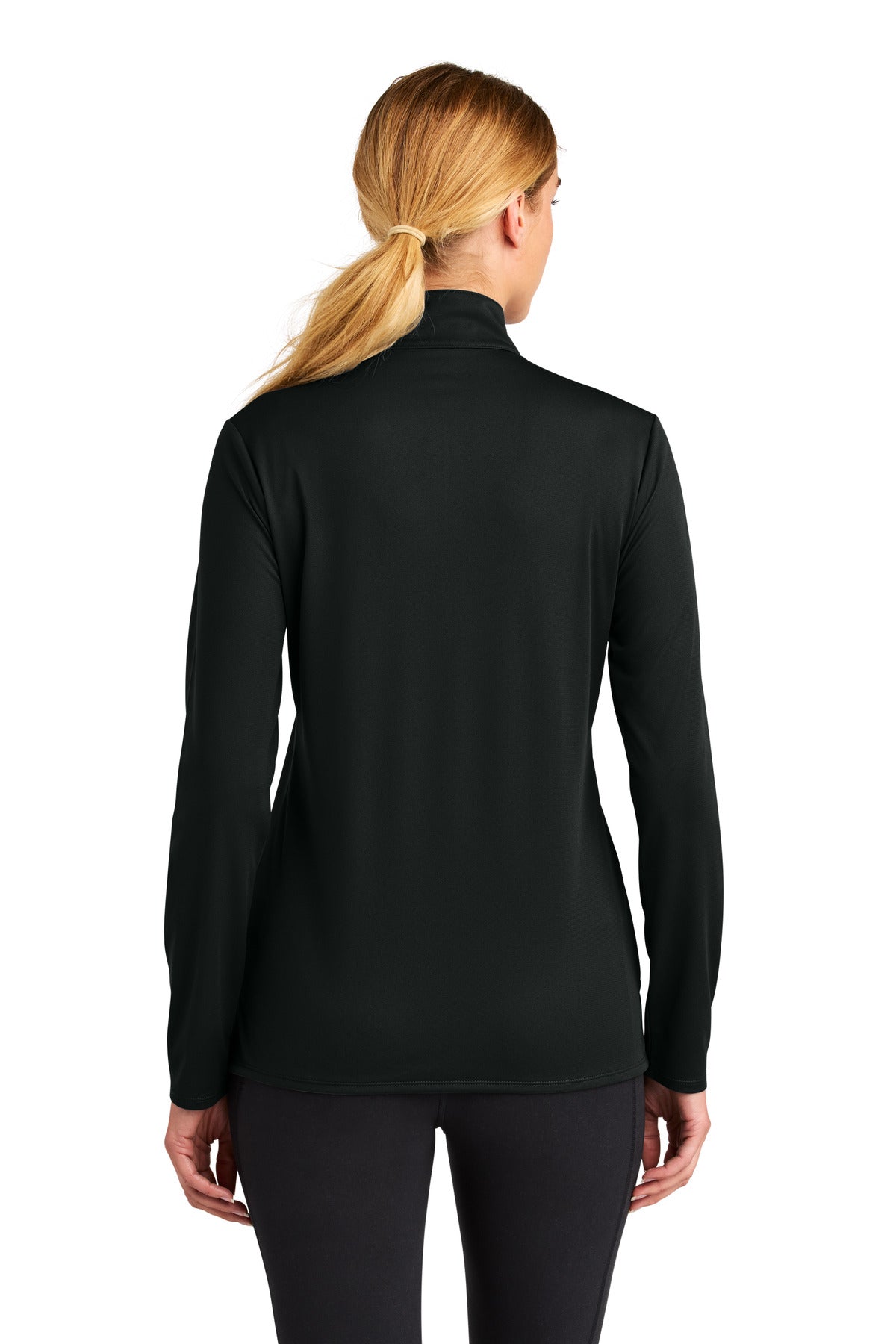 Sport-Tek Women's Micropique Sport-Wick 1/4-Zip - Black