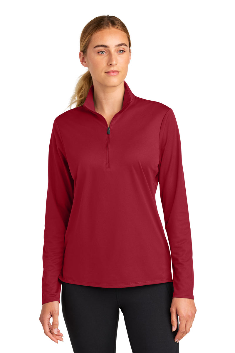 Sport-Tek Women's Micropique Sport-Wick 1/4-Zip - Deep Red