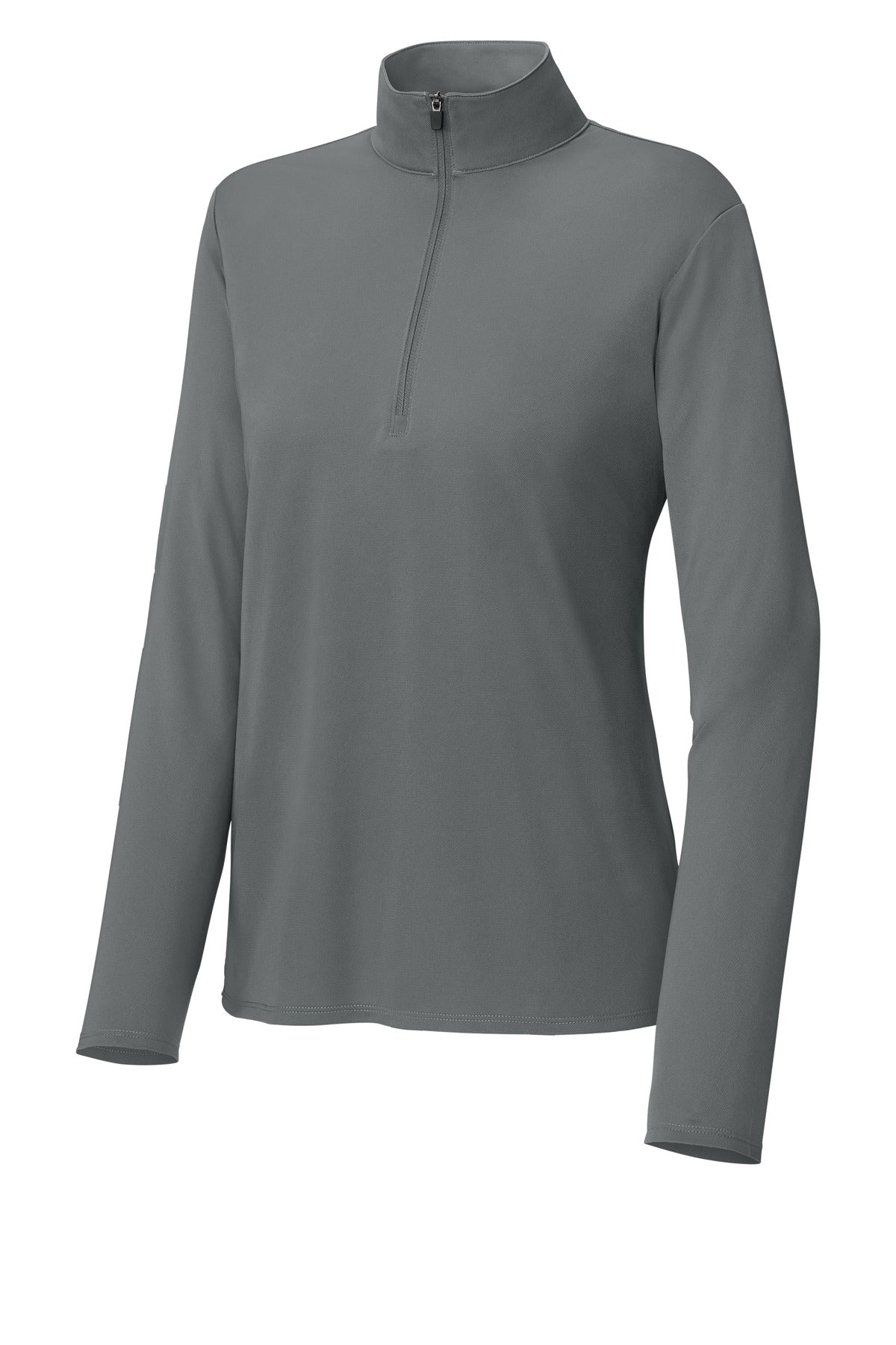 Sport-Tek Women's Micropique Sport-Wick 1/4-Zip - Grey Concrete