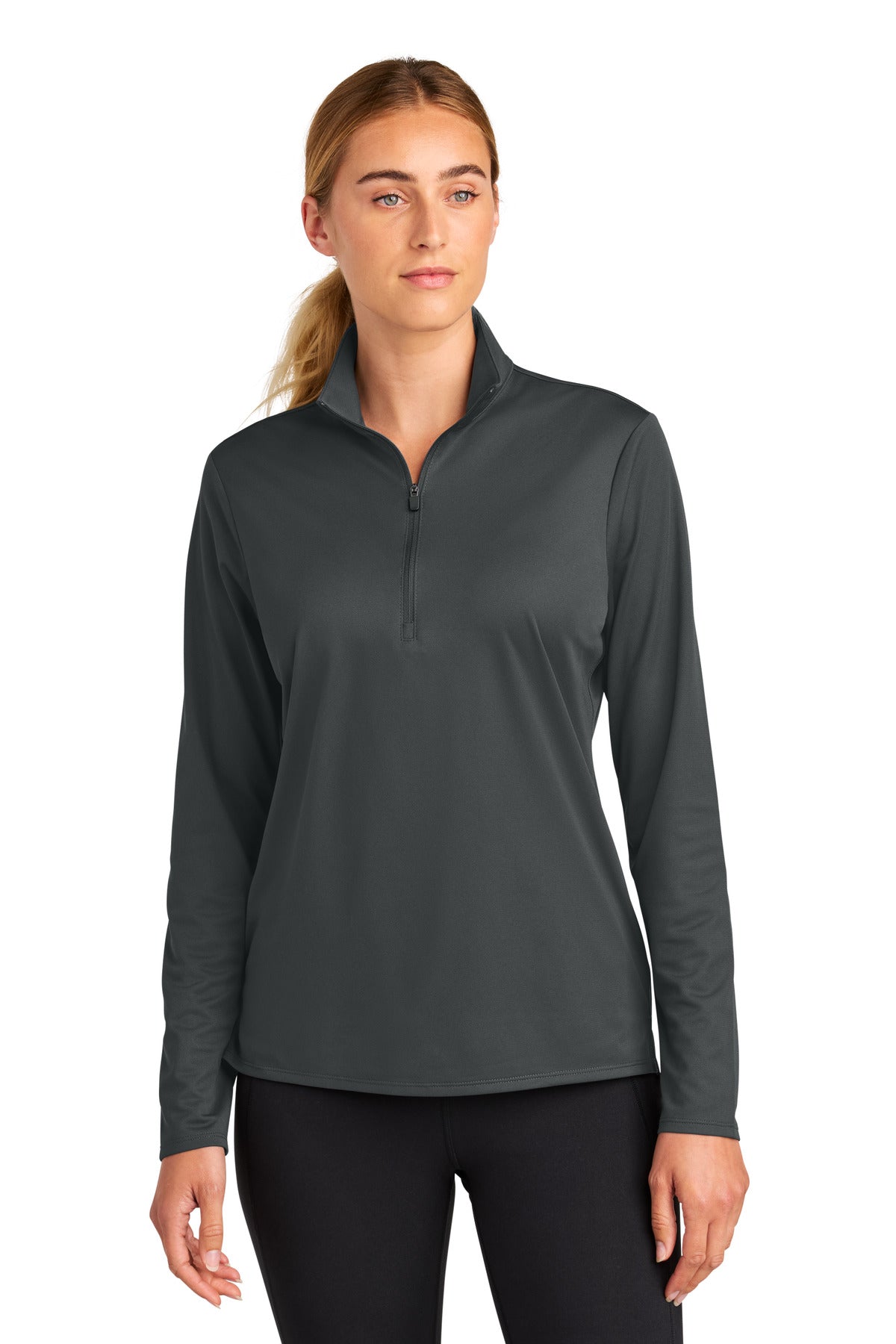 Sport-Tek Women's Micropique Sport-Wick 1/4-Zip - Iron Grey