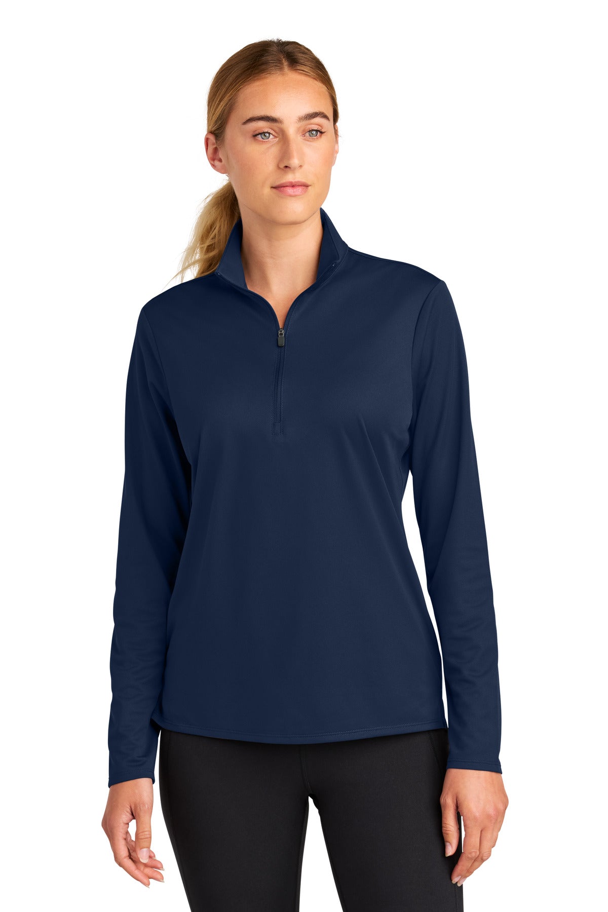 Sport-Tek Women's Micropique Sport-Wick 1/4-Zip - True Navy
