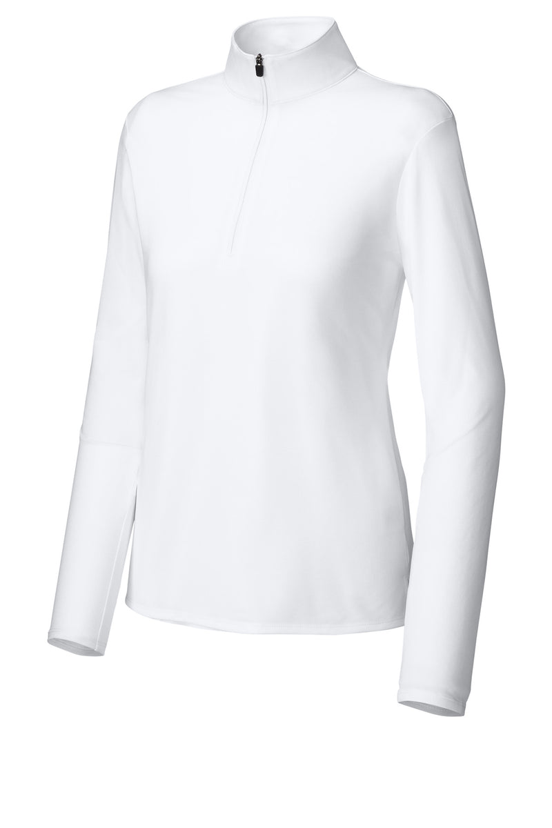 Sport-Tek Women's Micropique Sport-Wick 1/4-Zip - White