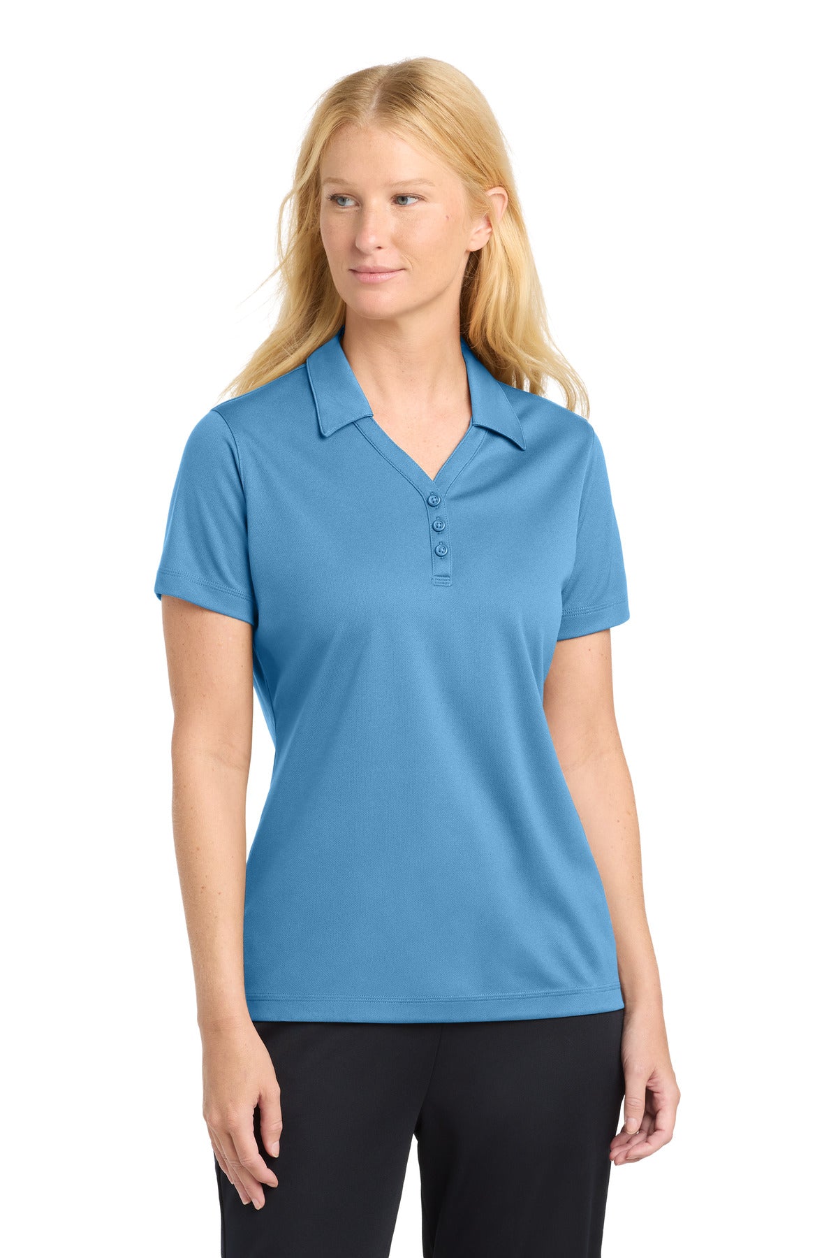 Sport-Tek Women's PosiCharge Micro-Mesh Polo - Carolina Blue