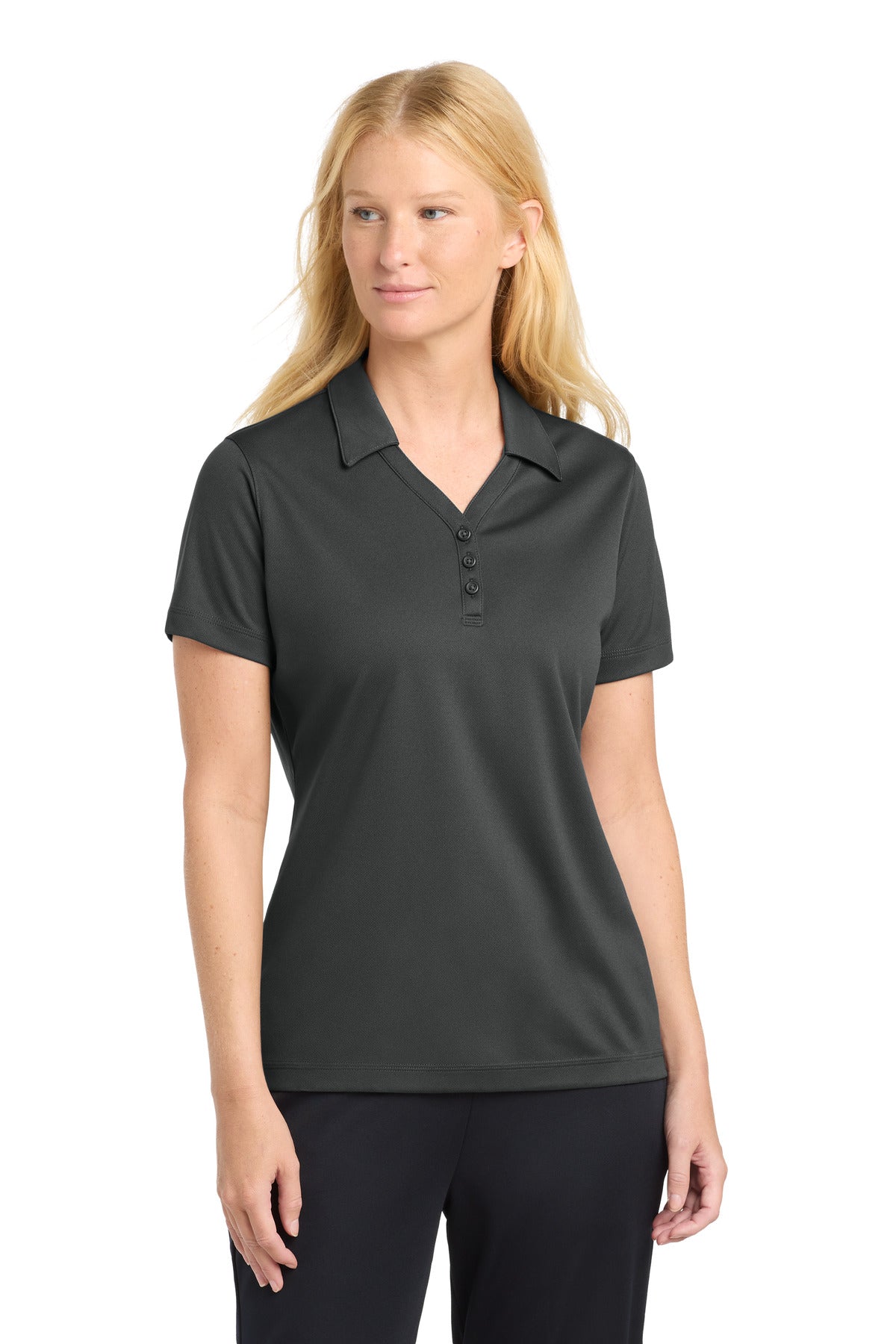 Sport-Tek Women's PosiCharge Micro-Mesh Polo - Iron Grey