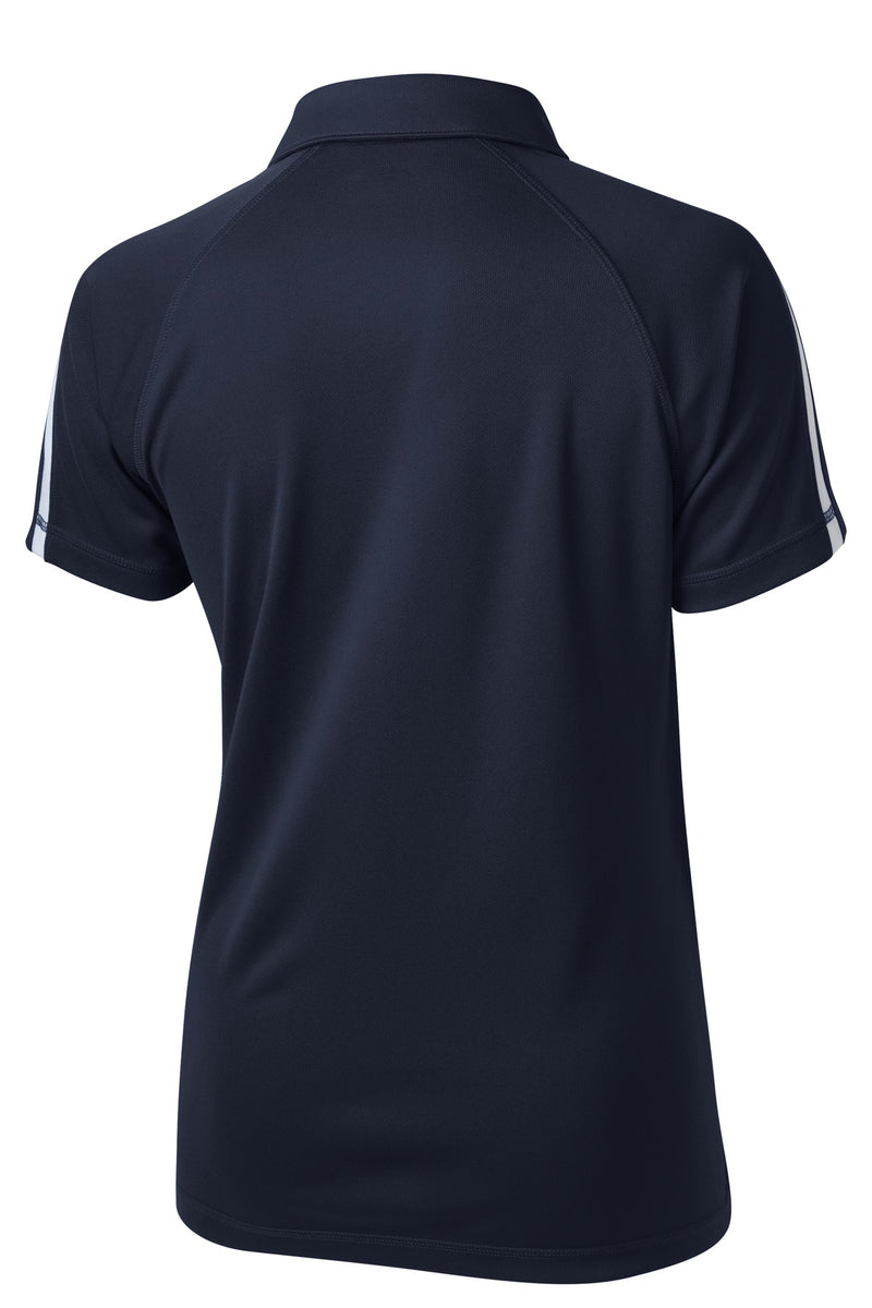 Sport-Tek Women's PosiCharge Micro-Mesh Colorblock Polo - True Navy/ White