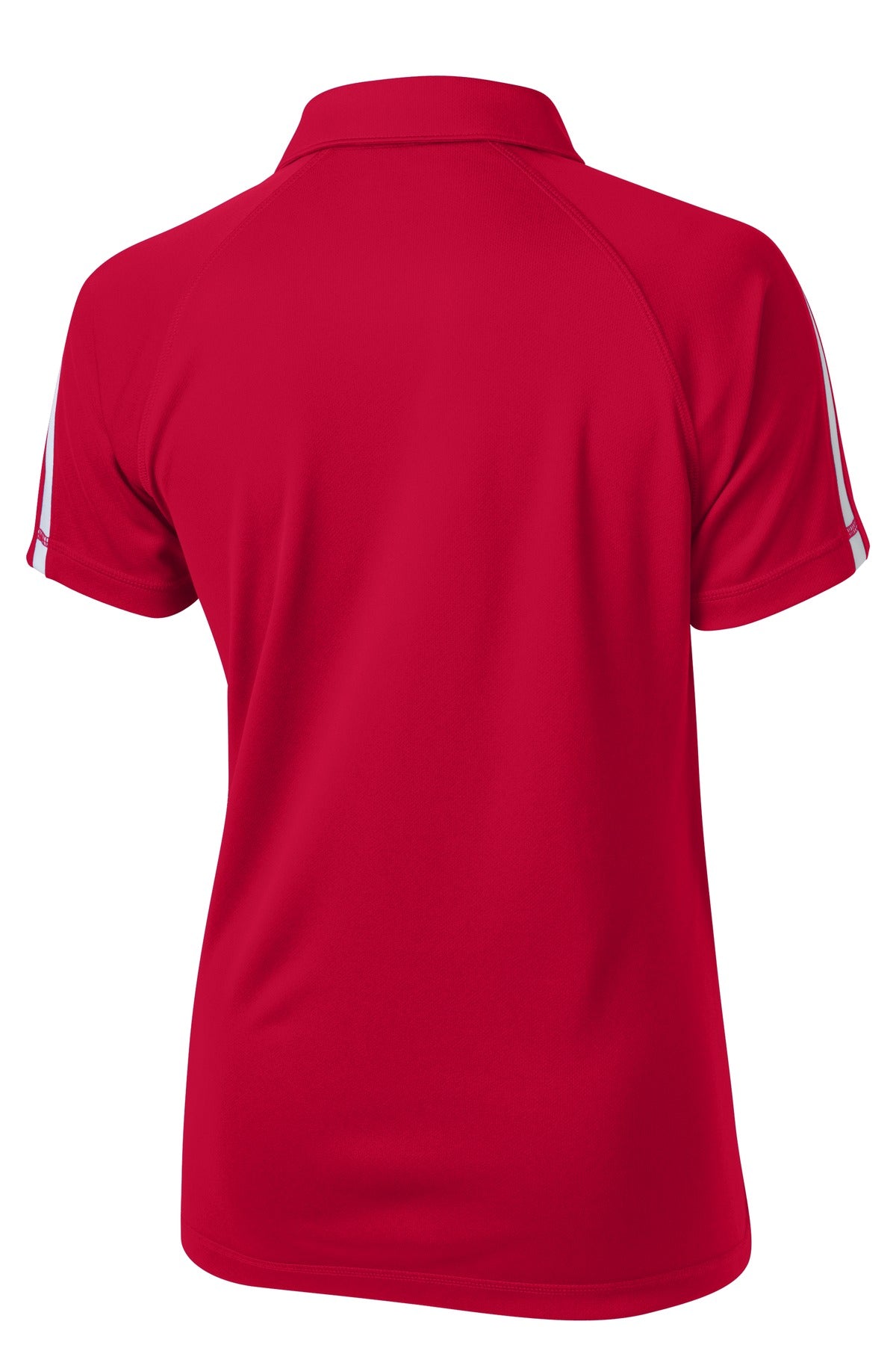 Sport-Tek Women's PosiCharge Micro-Mesh Colorblock Polo - True Red/ White