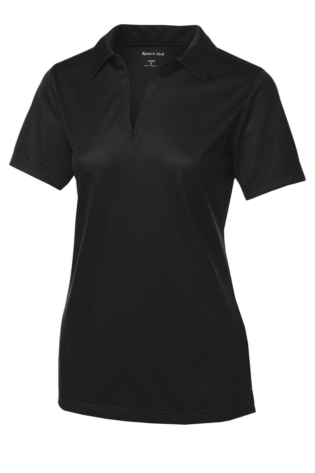 Sport-Tek Women's PosiCharge Active Textured Polo - Black