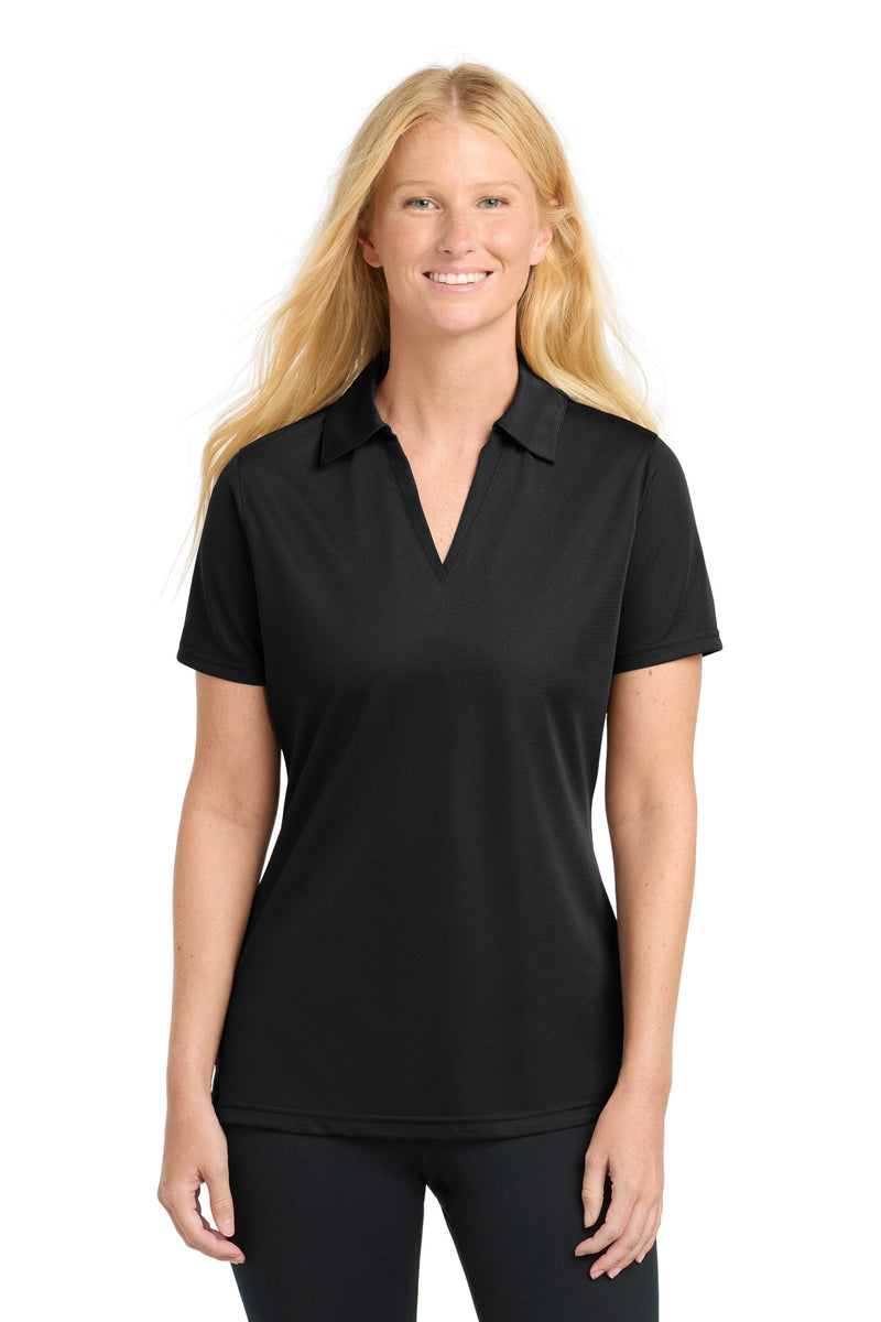 Sport-Tek Women's PosiCharge Active Textured Polo - Black