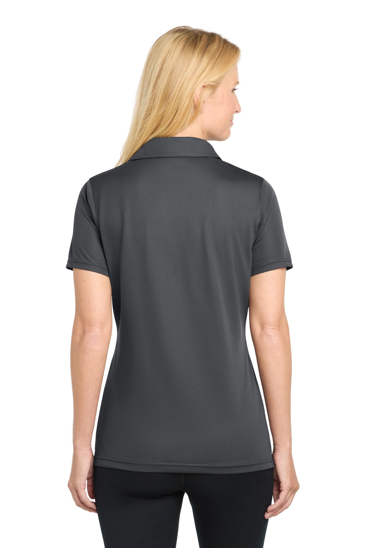Sport-Tek Women's PosiCharge Active Textured Polo - Iron Grey