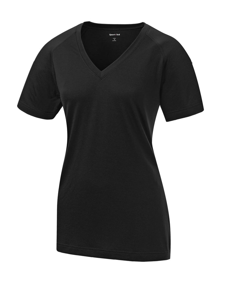 Sport-Tek Women's Ultimate Performance V-Neck - Black